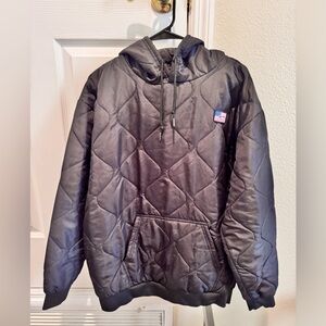 Black Rifle Coffee Men’s Large Puffer Hoodie American Flag